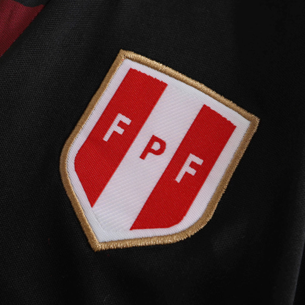 Conjunto infantil Seleção Peru alternativa preta COPA DO MUNDO 2026