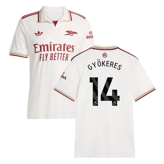 Camisola alternativo GYÖKERES 14 terceira branca 2025/26