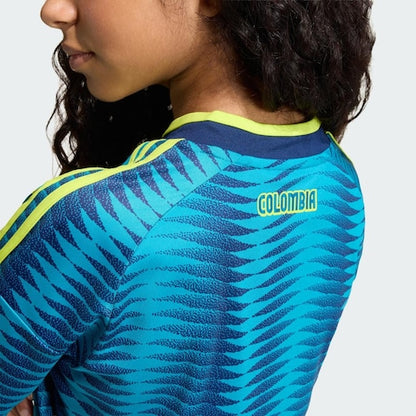 Conjunto infantil Seleção Colômbia alternativo azul COPA DO MUNDO 2026
