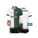 Conjunto infantil STROMP quarto equipamento branco/verde 2025/26