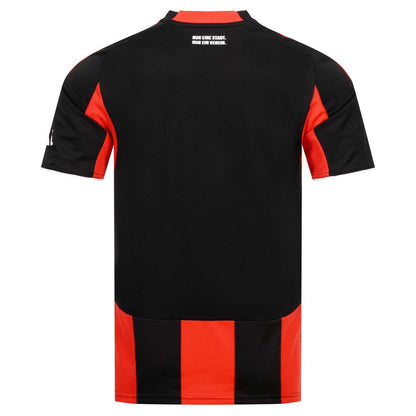 Camisola Frankfurt principal preta e vermelha 2025/26
