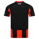 Camisola Frankfurt principal preta e vermelha 2025/26