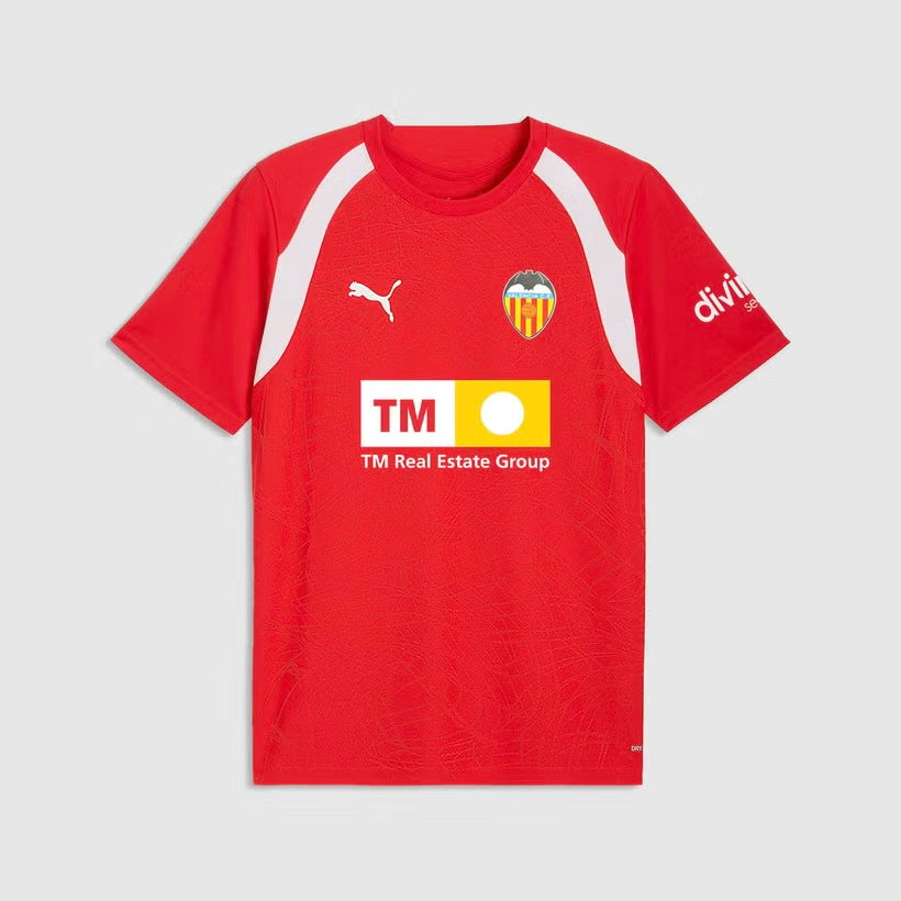 Camisola Valencia treino vermelha 2026/27
