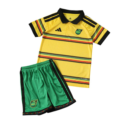 Conjunto infantil Seleção Jamaica principal amarela COPA DO MUNDO 2026