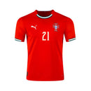 Camisola DIOGO J 21 Seleção Portugal vermelha principal 2025