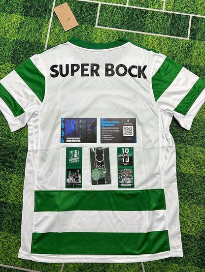 Camisola principal 2025/26 verde e branca