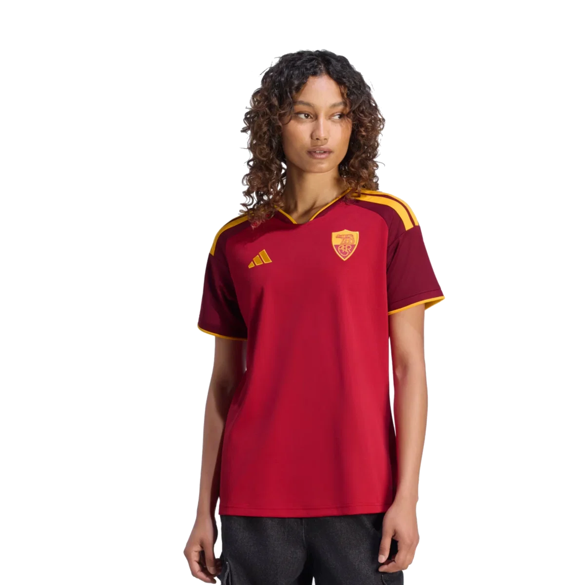 Camisola Feminina AS Roma Principal Vermelha 2026/27 – imagem 3