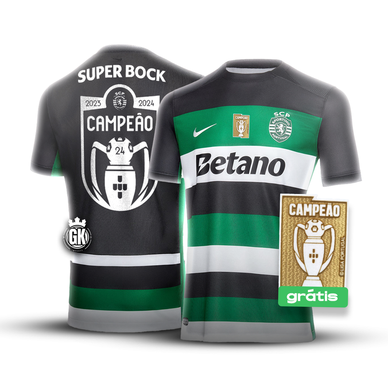 Camisola principal CAMPEÃO NACIONAL + BADGE CAMPEÃO 2024/25