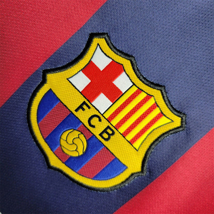 Camisola Barcelona Home Retrô 2014/15 - Vermelha e Azul