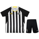 Conjunto Infantil Santos away branco e preto 2025/26