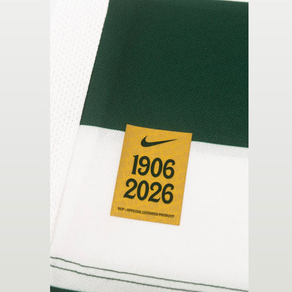 Conjunto infantil S C P principal 120 anos verde e branca 2026/27 - [pré venda: 11 a 22 dias úteis]