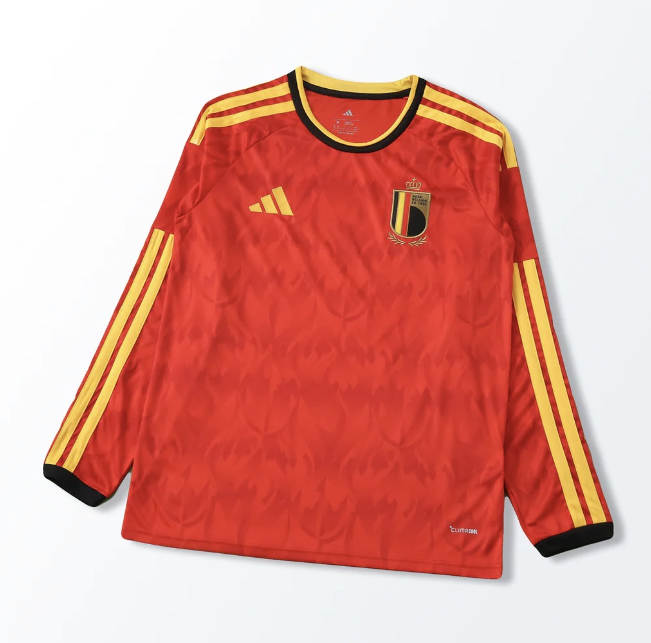 Camisola Seleção da Bélgica MANGA LONGA principal vermelha - Copa do Mundo 2026
