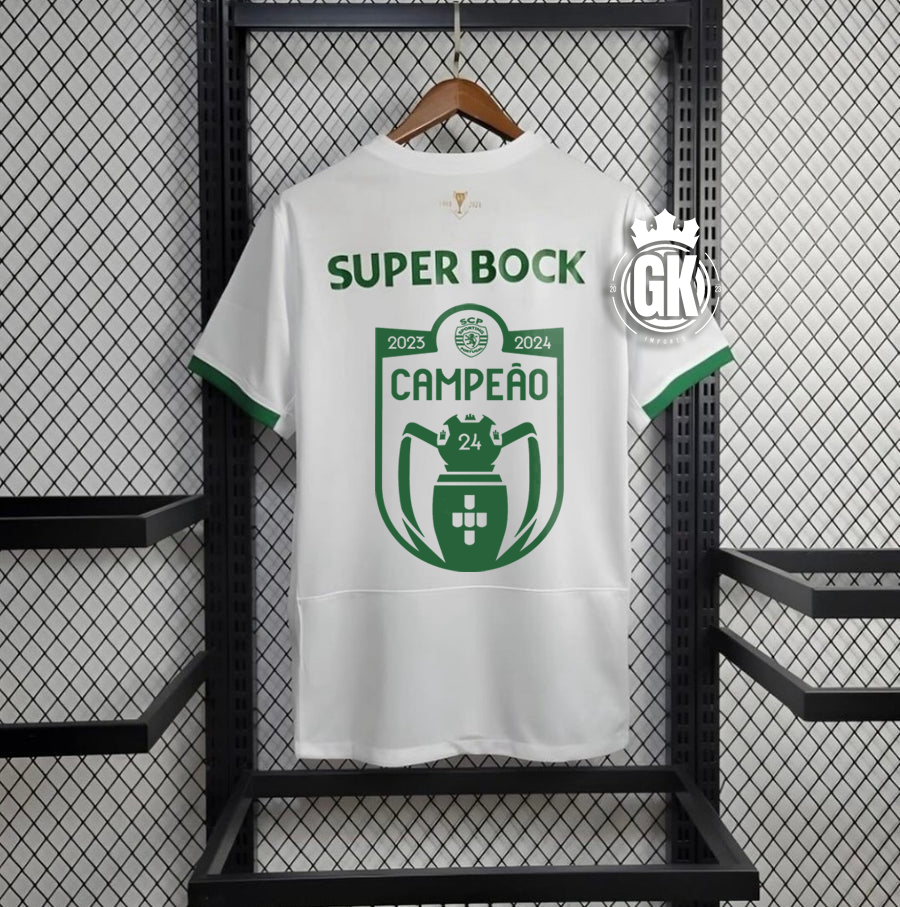Camisola taça das taças branca CAMPEÃO NACIONAL + BADGE CAMPEÃO 2024/25
