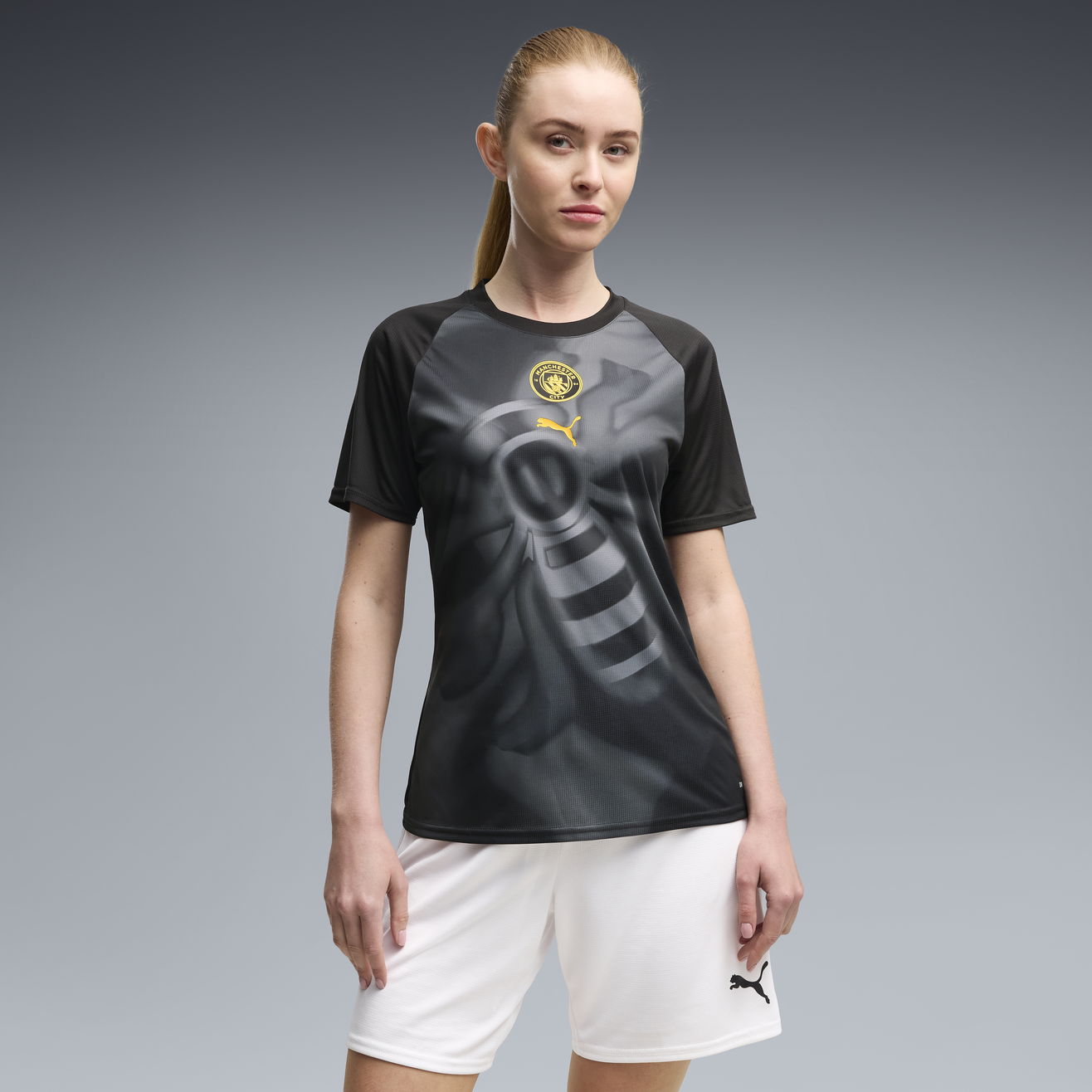 Camisola Manchester City Feminina pré jogo 2026/27