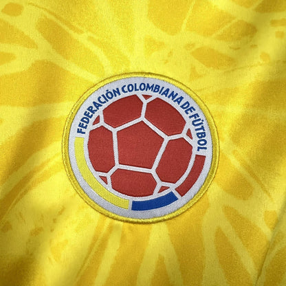 Camisola Seleção da Colômbia  MANGA LONGA principal amarela - Copa do Mundo 2026