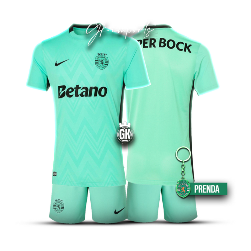 Conjunto infantil terceiro equipamento verde 2025/26 - LANÇAMENTO