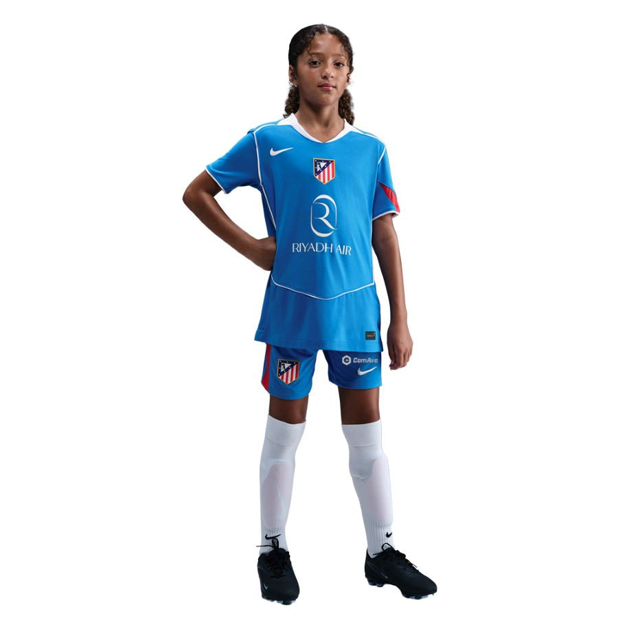 Conjunto Infantil Atlético de Madrid terceiro equipamento 2025/26