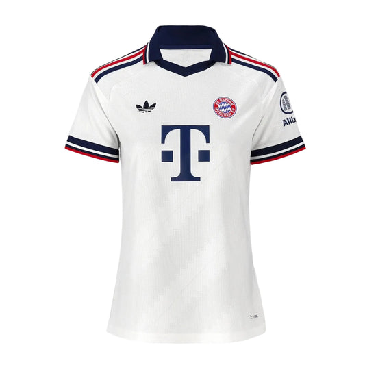Camisola Bayern De Munique FEMININA alternativa branca 2026/27