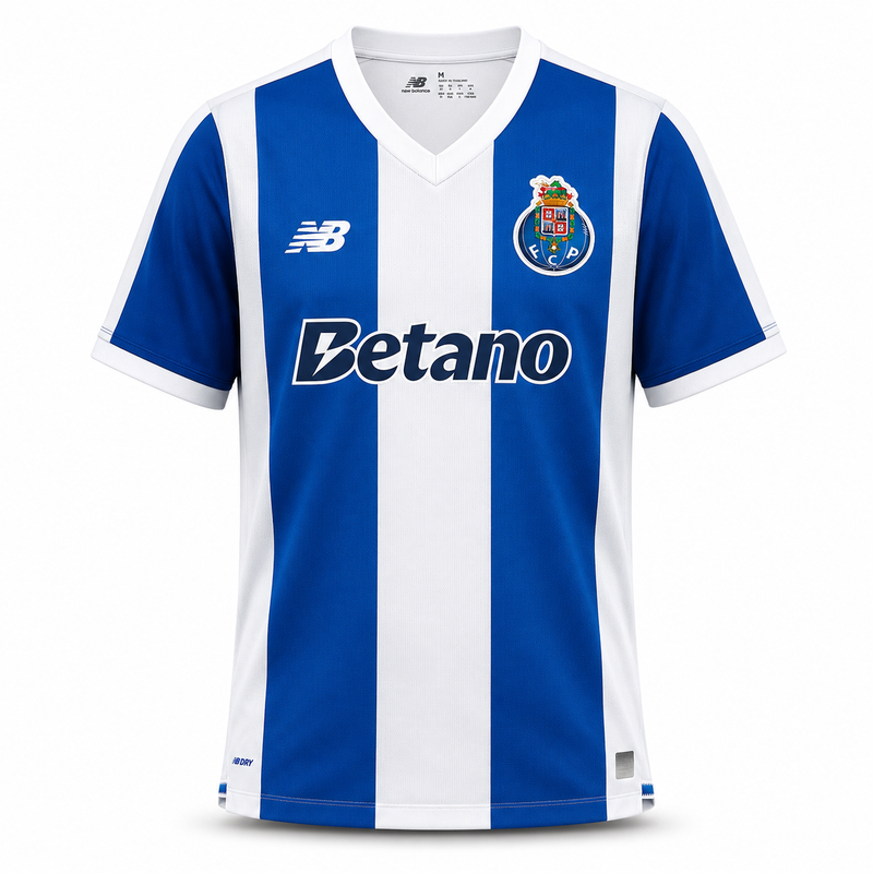 Camisola dragão PRINCIPAL 2026/27 azul e branca – pré venda (11 a 22 dias úteis)