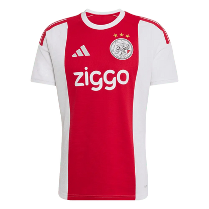 Camisola Ajax Principal Vermelha e Branca 2026/27
