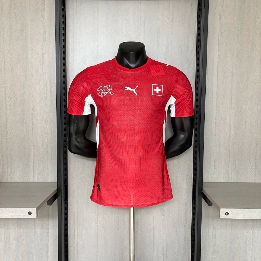 Camisola Suíça principal copa do mundo 2026 vermelha - PLAYER