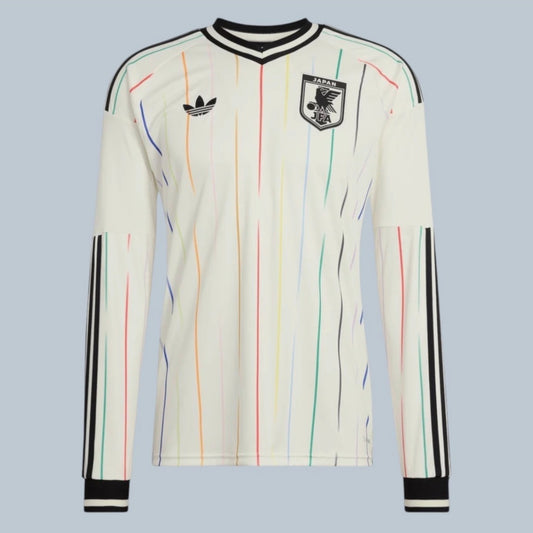 Camisola Seleção do Japão MANGA LONGA alternativa branca - Copa do Mundo 2026