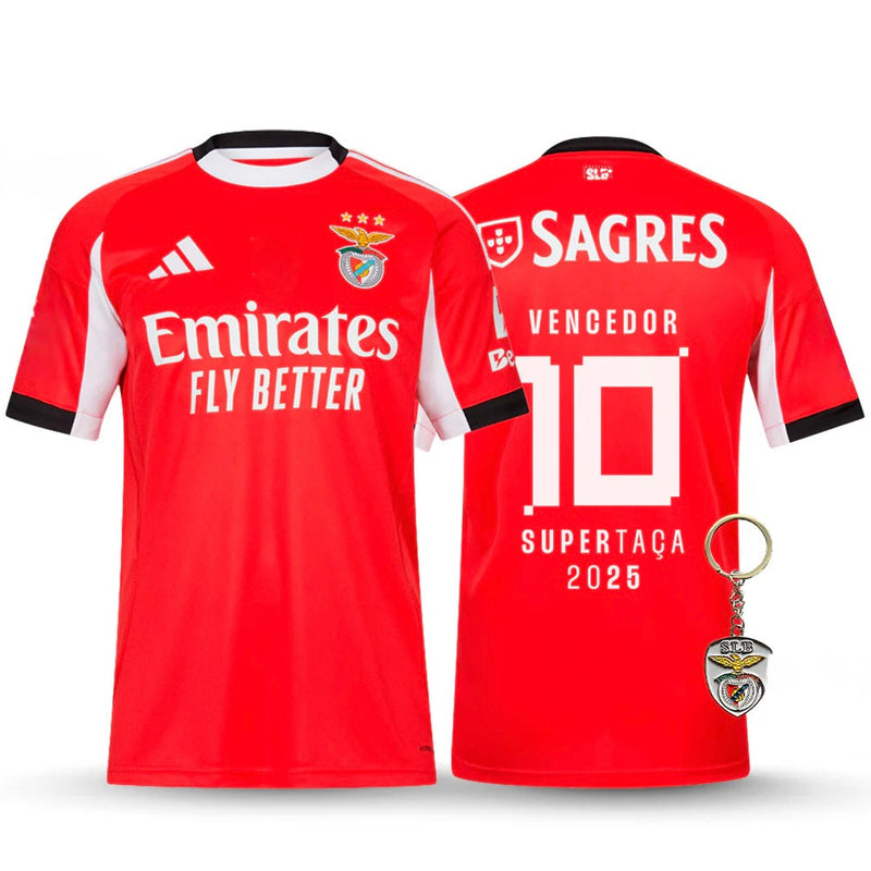 Camisola campeão SUPERTAÇA PRINCIPAL vermelha 2025/26 - LANÇAMENTO