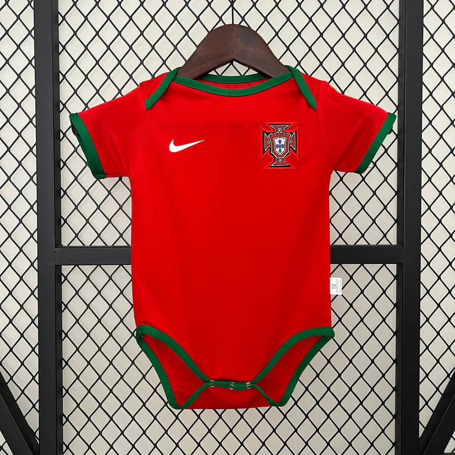 Body bebé Portugal vermelha  - Euro 2024