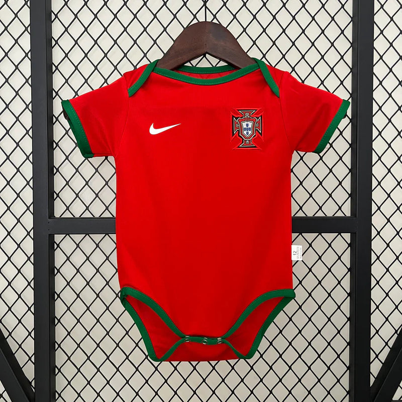Body bebé Portugal vermelha  - Euro 2024