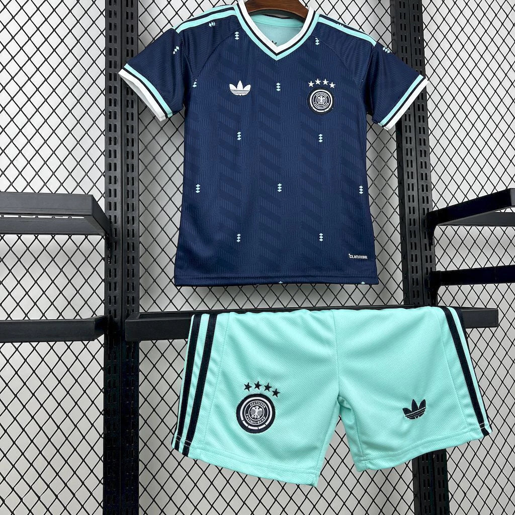 Conjunto infantil Seleção Alemanha alternativa azul COPA DO MUNDO 2026