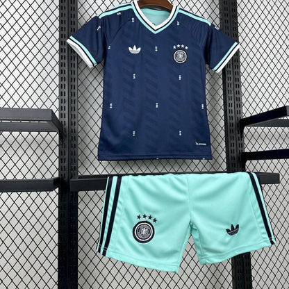 Conjunto infantil Seleção Alemanha alternativa azul COPA DO MUNDO 2026