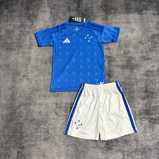 Conjunto Infantil Cruzeiro Principal Azul 2026/27