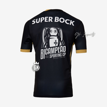 Camisola BICAMPEÃO especial preta e dourada “7” Ronaldo terceiro equipamento 2024/25