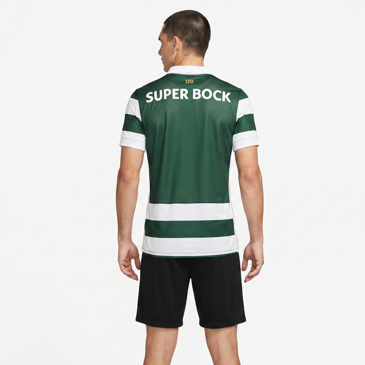 Camisola S C P principal 120 anos verde e branca 2026/27 - [pré venda: 11 a 22 dias úteis]