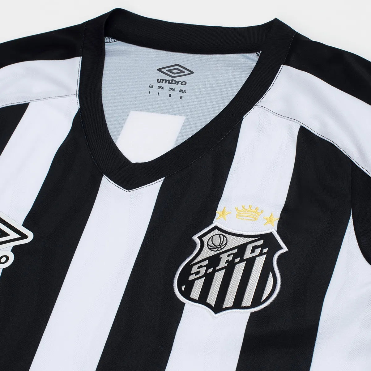 Camisola Santos Away 2026/27 branca/preto - FEMININA