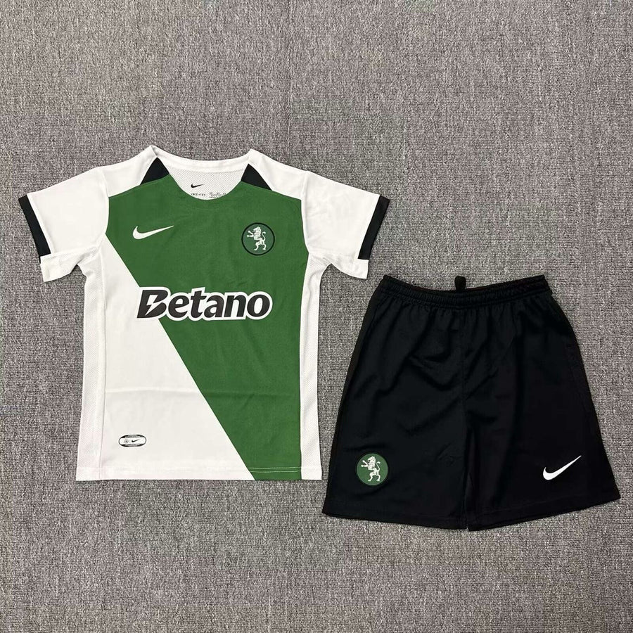 Conjunto infantil COM MEIAS STROMP verde/branca 2024/25