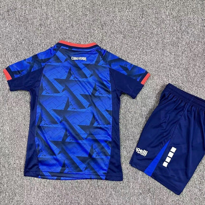 Conjunto Infantil Cabo Verde principal Copa do mundo 2026 - azul