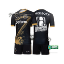 Conjunto infantil BICAMPEÃO especial preta e dourada "7" Ronaldo 2024/25