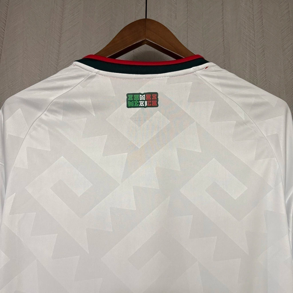 Camisola Seleção do México MANGA LONGA alternativa  branca - Copa do Mundo 2026