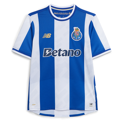 Camisola primeiro equipamento azul/branco 2025/26 simbolo bordado