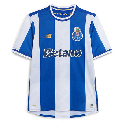 Camisola primeiro equipamento azul/branco 2025/26 simbolo bordado
