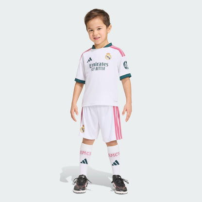 Conjunto Infantil Real Madrid home branco 2026/27