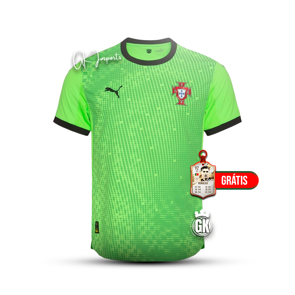Camisola Seleção Portugal guarda redes verde 2025