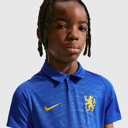 Conjunto Infantil Chelsea principal 2026/27 azul