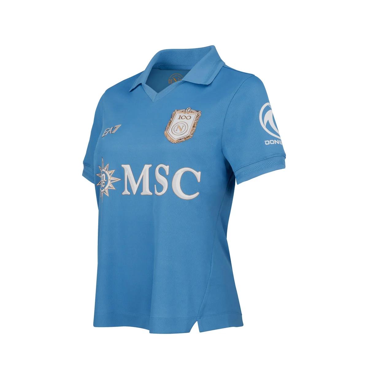 Camisola Feminina Nápoles 100 Anos Principal Azul 2026/27 – imagem 2