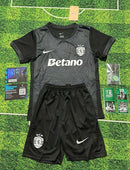 Conjunto infantil COM MEIAS AWAY preto 2025/26 - LANÇAMENTO
