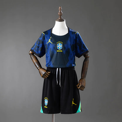 Conjunto Infantil Brasil alternativa Copa do mundo 2026 - azul