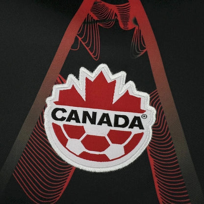 Camisola Canadá guarda redes manga longa Copa do Mundo 2026 - preta e vermelha