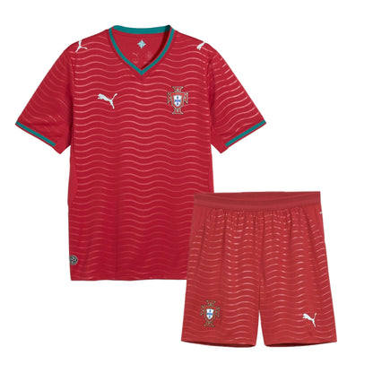 Conjunto infantil Seleção de Portugal principal COPA DO MUNDO 2026 - vermelha