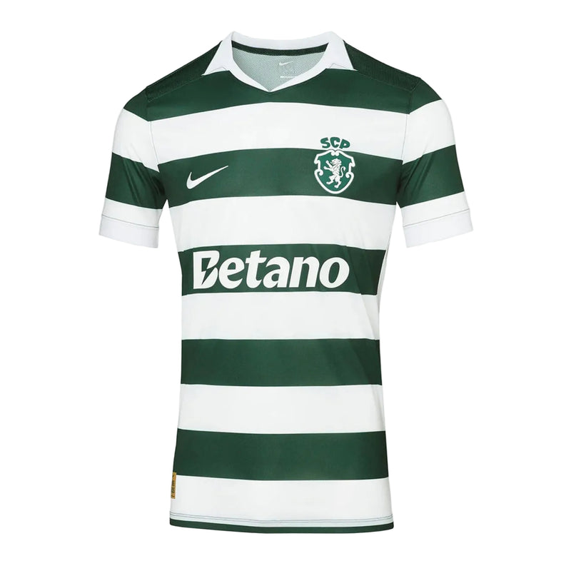 Camisola S C P principal 120 anos verde e branca 2026/27 - [pré venda: 11 a 22 dias úteis]